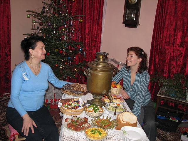 Mom and Valeriia at Christmas
